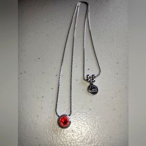 Alex and Ani Sacred Stud Hyacinth Energy Necklace Silver Plated